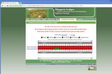 Our old online booking system and website design