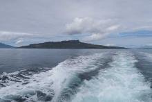 Speeding away from Eigg heading towards Muck