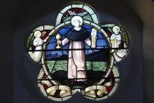 Chancel window showing St Hyacinth